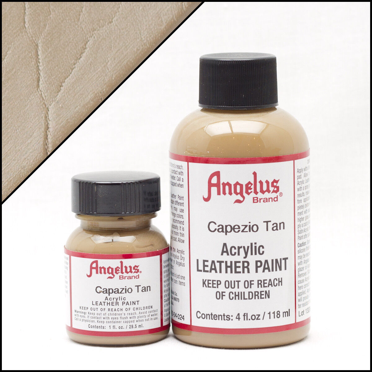 Angelus Leerverf Capezio Tan