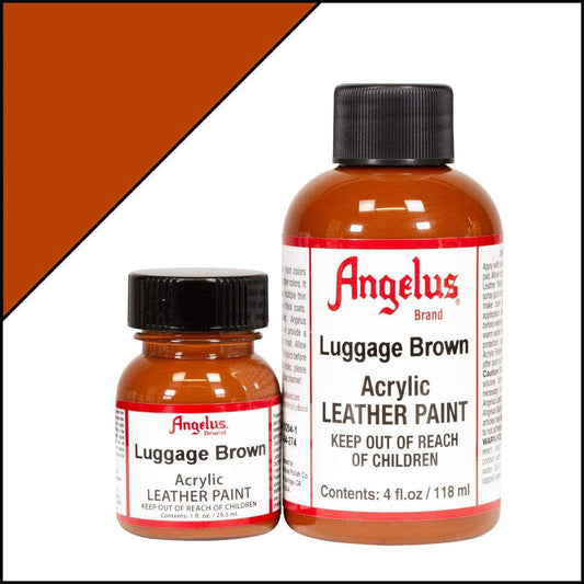 Angelus Leerverf Luggage Brown